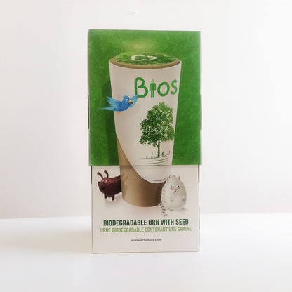 Biodegradable Bios Urn for Pets and Animal Cremation - Outer Packaging - Bloom Again