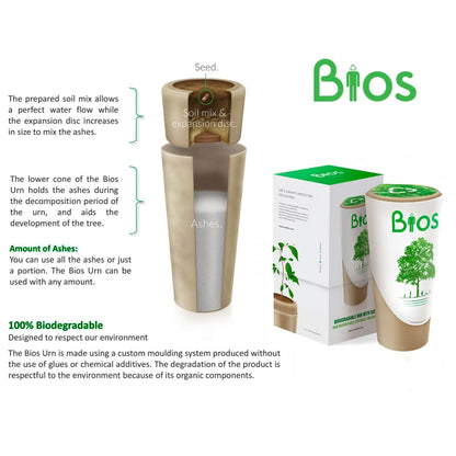 Biodegradable Bios Urn for Humans and Pets - Bloom Again